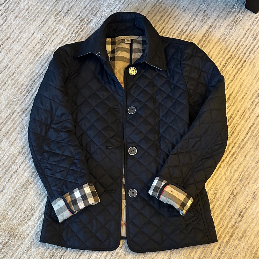 Burberry Quilted Navy Women’a Jacket - Authentic